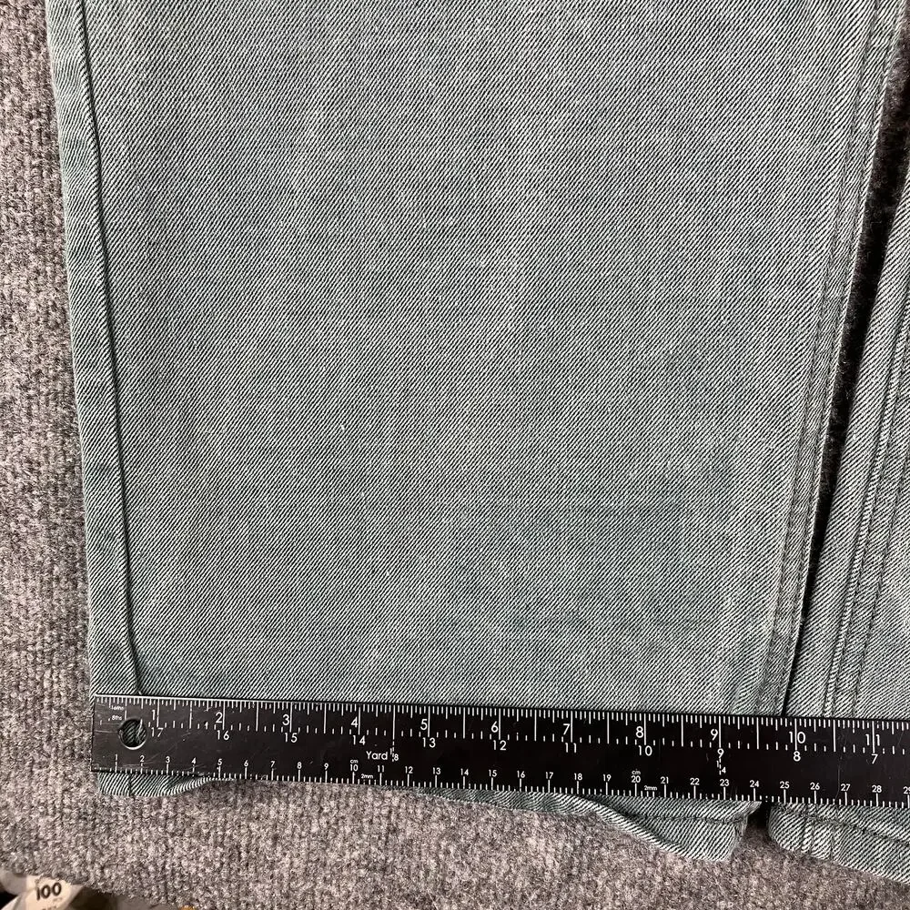 PJMark Straight Leg Jeans Mens Size 44x32 Green Relaxed Fit Denim Casual Vintage